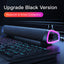 Speaker Bar - Subwoofer con suono stereo 4D, altoparlante Bluetooth e cablato, compatibile con Apple MacBook, laptop e PC | Ideale per amanti della musica e giocatori