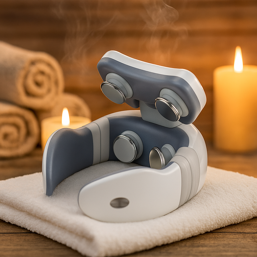 Massaggiatore per il collo – Dispositivo elettrico per cervicale e spalle con tecnologia Smart Pulse