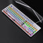 Tastiera Retro Punk - Tastiera meccanica da gioco RGB | 104 tasti, cablata USB, interruttori blu/marrone/nero, retroilluminata per PC e laptop
