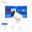 Dazzler HY300 Ultra mini proiettore 4K Ultra HD portatile per home theater con WiFi e Bluetooth intelligenti, ideale per uso interno ed esterno