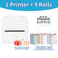 Phomemo Mini Printer – Stampante termica portatile 203 dpi, Bluetooth wireless, cavo USB incluso, stampa foto, etichette, promemoria e liste di cose da fare