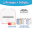 Phomemo Mini Printer – Stampante termica portatile 203 dpi, Bluetooth wireless, cavo USB incluso, stampa foto, etichette, promemoria e liste di cose da fare