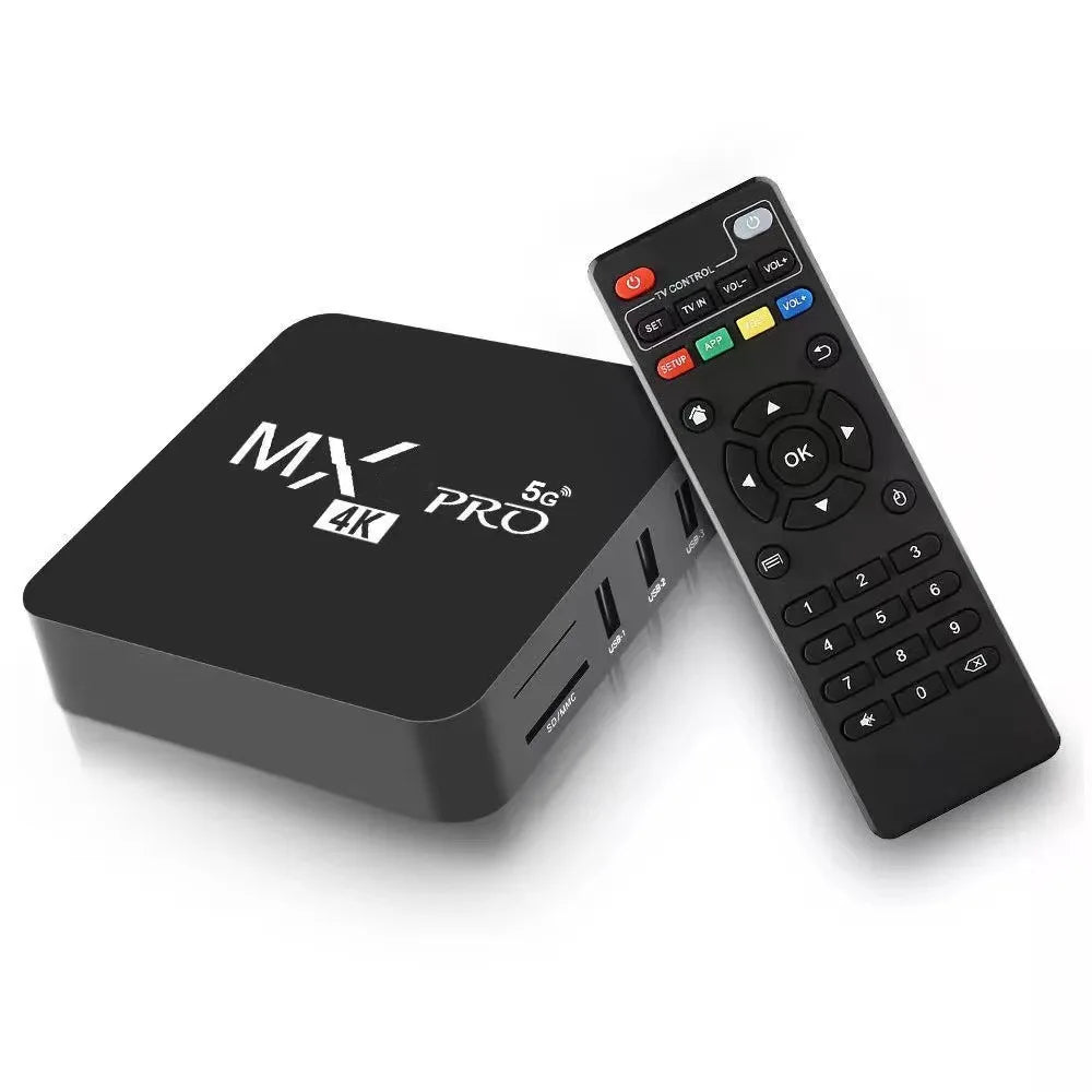 MXQ PRO 4K – Smart TV Box Android 10 con RK3228, WiFi dual-band, processore quad-core, riproduzione video 3D, lettore multimediale per home theater