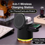 Dock di ricarica wireless: supporto di ricarica rapida 4 in 1 con luce notturna, MagSafe per iPhone 17/16/15/14 Pro Max, Apple Watch e AirPods Pro 2–8