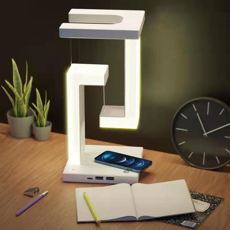 Lampada galleggiante – Lampada a sospensione con ricarica wireless per camera da letto e arredamento per la casa