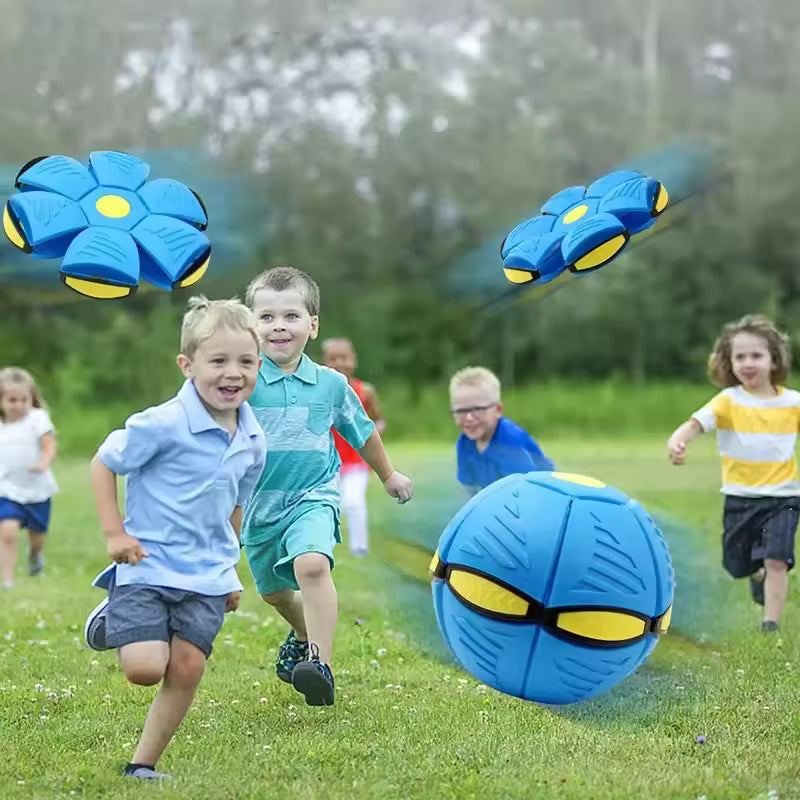 Transformable Flying Ball Magic Ventilation Toy for Kids, Outdoor & Indoor Play, Parent-Child Fun, Elastic Pet Toy