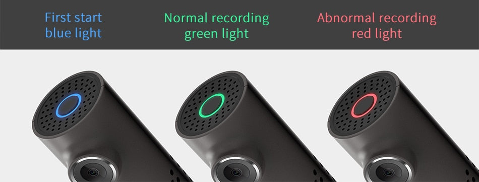 Smart Dash Camera WiFi DVR 1080P FHD, 130° Wide Angle