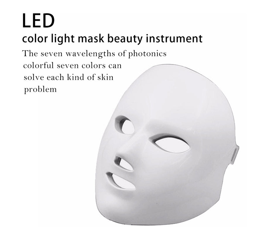 Maschera viso LED multifunzione, 7 colori - Ringiovanimento, Tonificazione, Riparazione