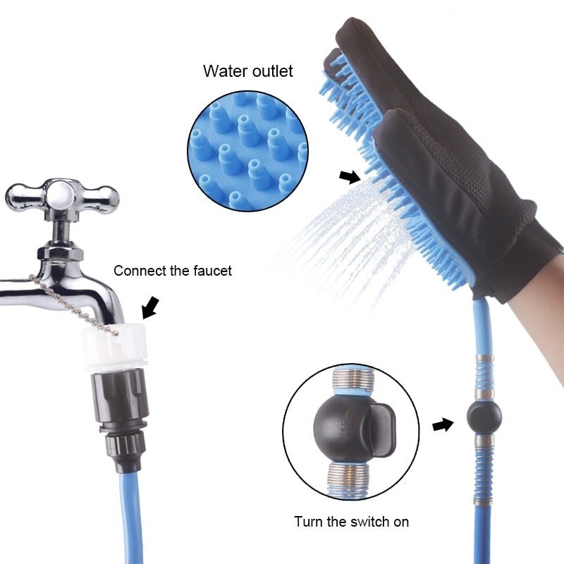 Pet Shower Tool Handheld Dog and Cat Bathing Head for Easy Home Grooming