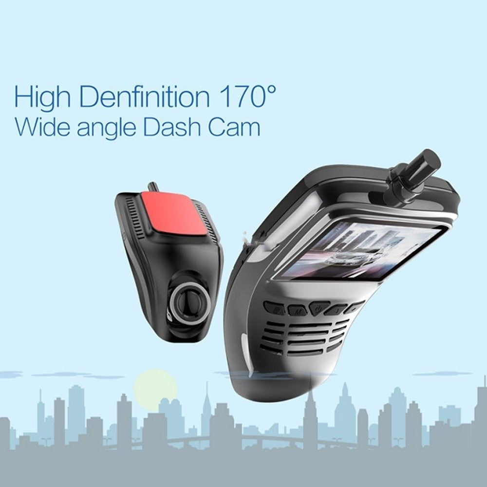 Car Dash Cam Recorder Compact WiFi Camera with Full HD DVR Function