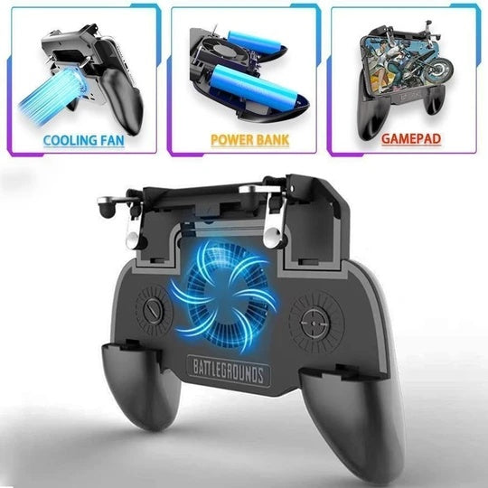 Gaming Grip Station 3 in 1 Phone Gamepad with Cooler and Built-in Powerbank