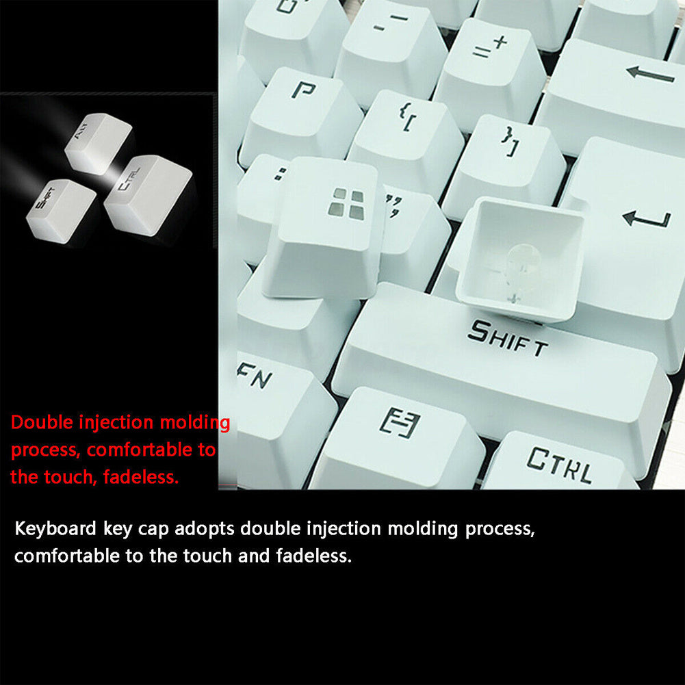 Set combinato da gioco: tastiera, mouse e cuffie luminose cablate USB per PC desktop