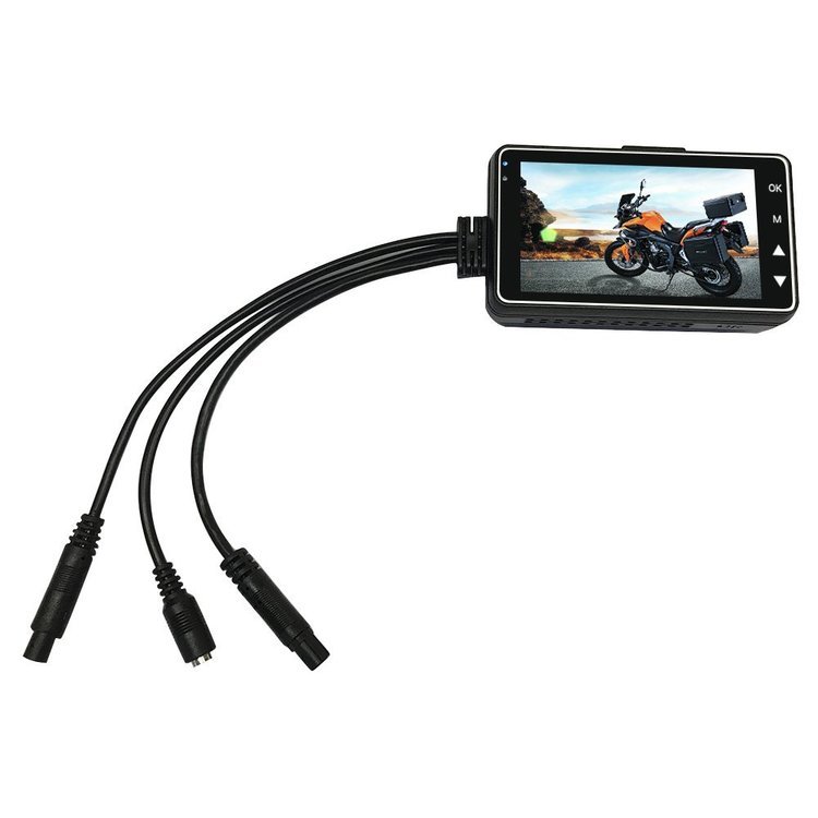 Motorcycle Dash Cam Dual Lens Camera System for Road Recording