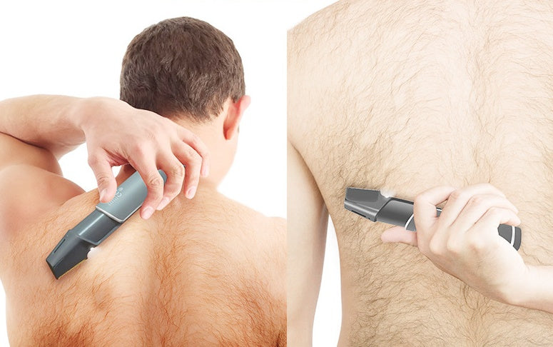 Tagliacapelli per il corpo - Rasoio USB retrattile e strumento di toelettatura portatile per uomo