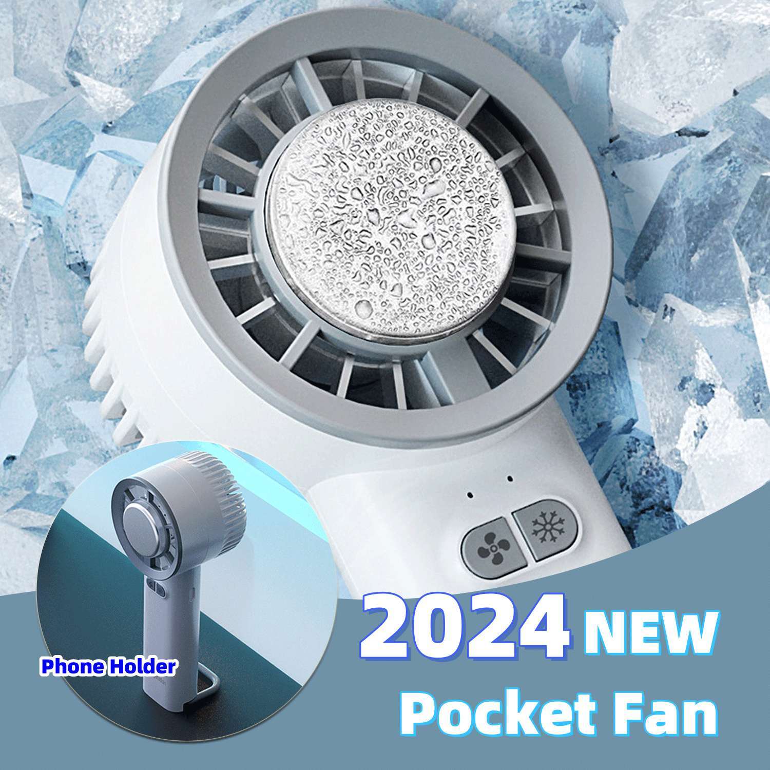 Mini Turbo Fan – Ventilatore portatile per il raffreddamento del ghiaccio con motore brushless e condotto a getto ad alta velocità