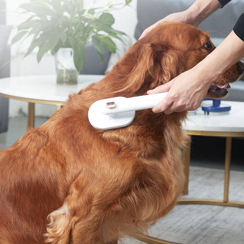 Spazzola per la toelettatura degli animali domestici - Spazzola autopulente per cani e gatti, strumento per la rimozione dei peli galleggianti e per la cura quotidiana del pelo