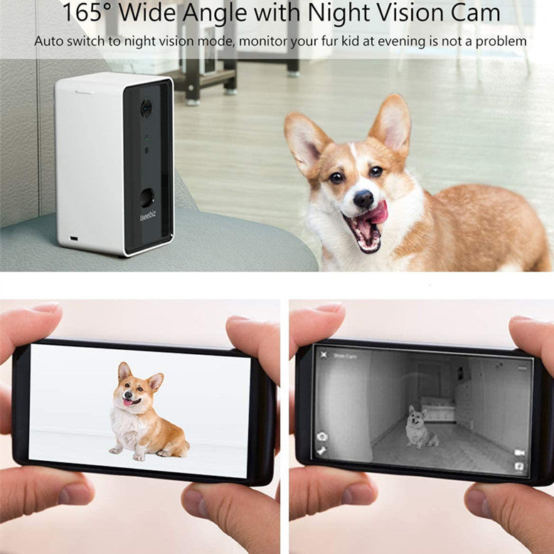 Giocattolo Smart Feeder – Distributore di snack interattivo con telecamera HD per animali domestici