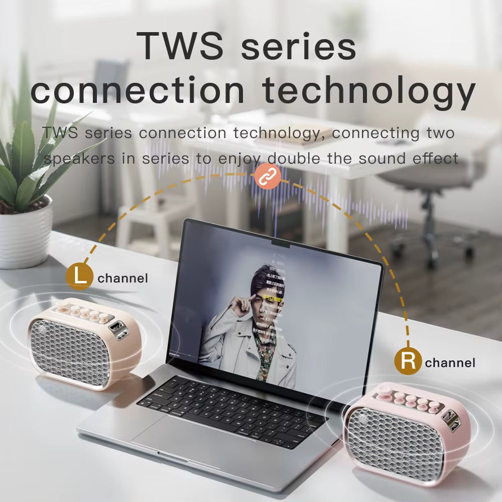 Blueteck Sleep Speakers – Altoparlante Bluetooth multifunzione per computer e telefoni cellulari, design di nuovo stile