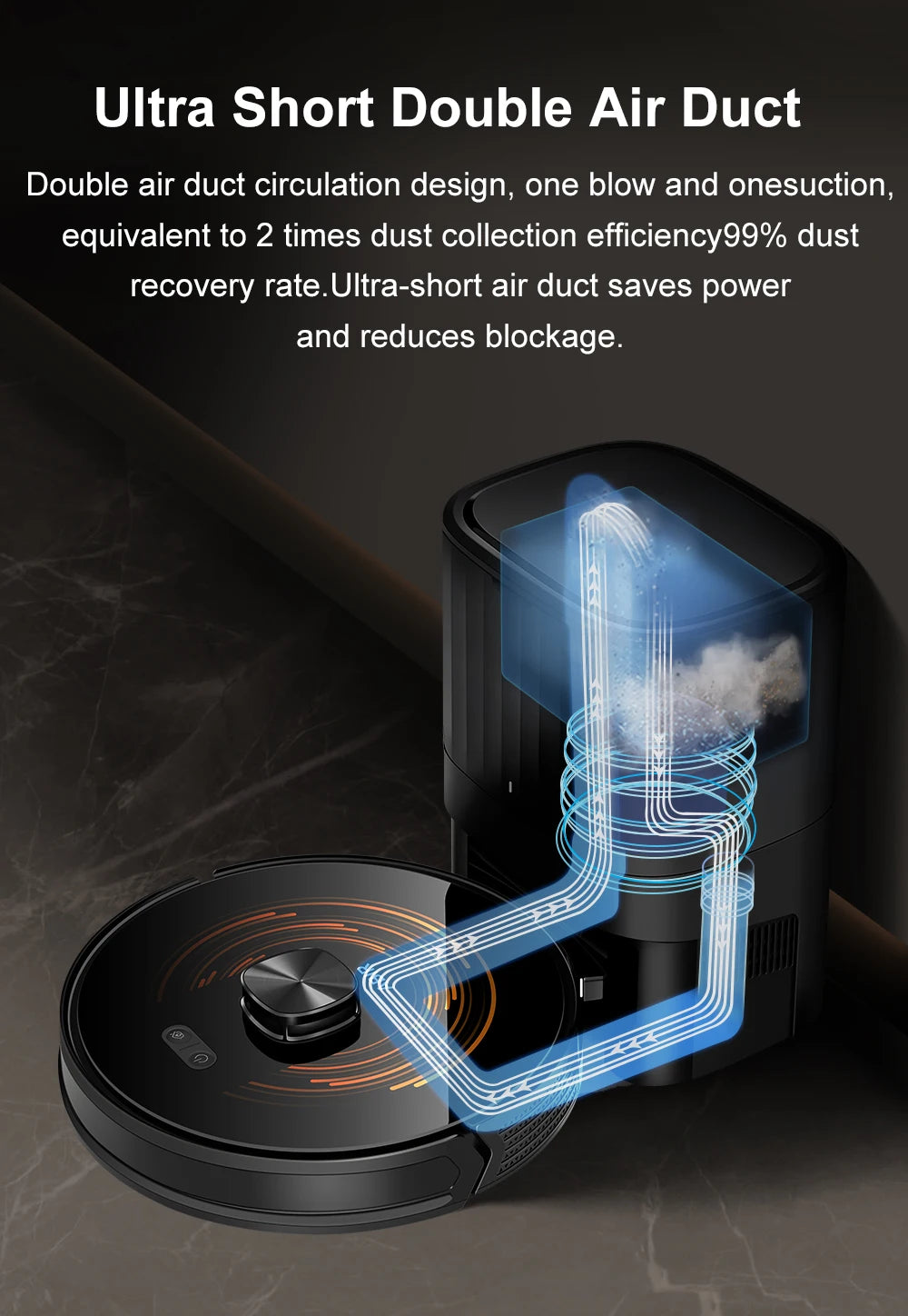 Smart Life Tuya – Robot aspirapolvere con app intelligente e telecomando
