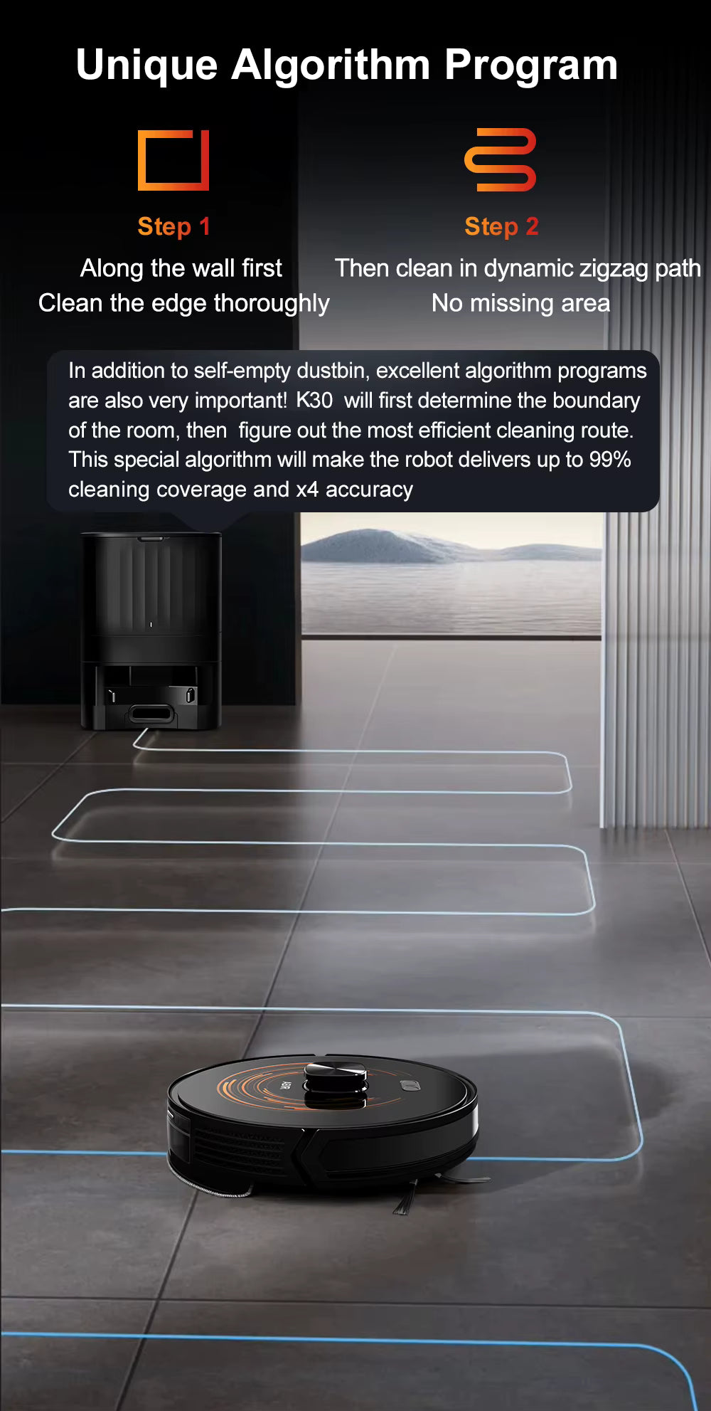 Smart Life Tuya – Robot aspirapolvere con app intelligente e telecomando