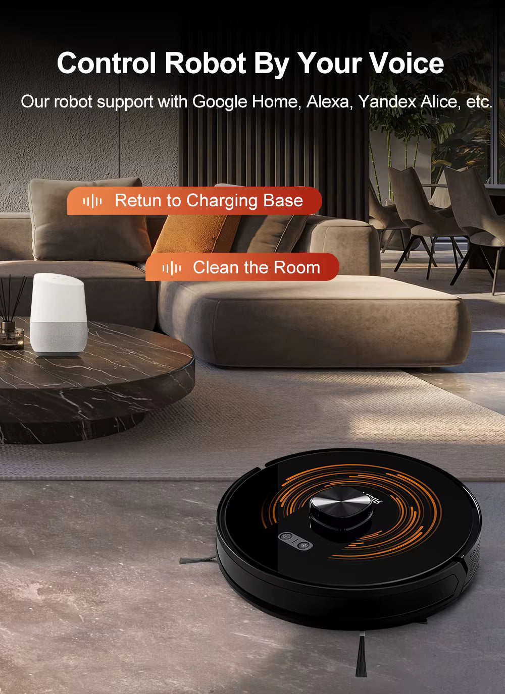 Smart Life Tuya – Robot aspirapolvere con app intelligente e telecomando