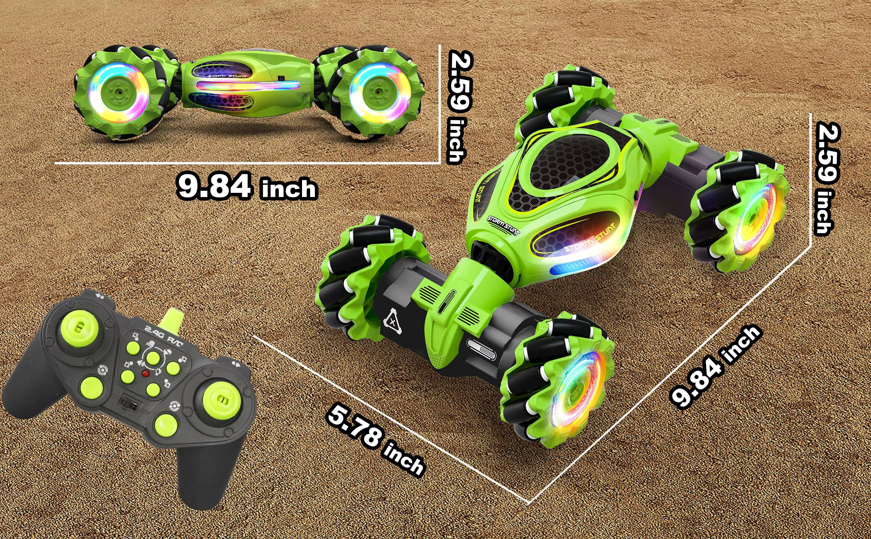 HOSHI Stunt Car – 1611 PRO 2.4GHz Scala 1:18 4WD Twist Drift RC Car con orologio e telecomando, giocattoli per bambini