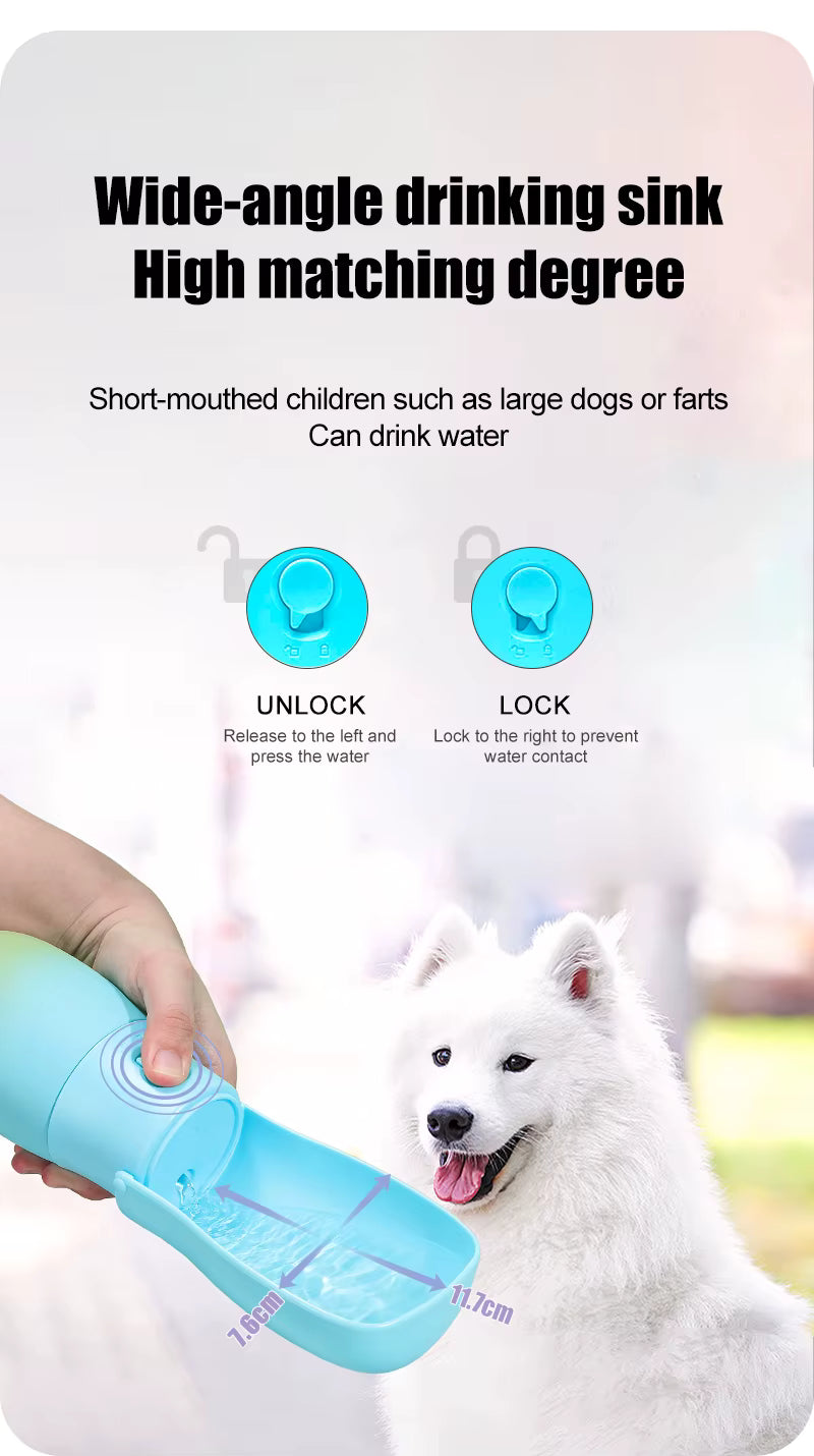 Borraccia per cani - Ciotole e mangiatoie portatili in plastica pieghevoli da 19 once, 2 in 1, con colori sfumati, per esterni