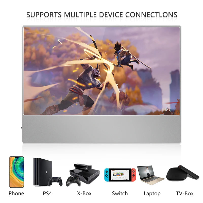 Monitor sottile SIBOLAN – Display portatile da 15,6 pollici 1080P, cornice ultrasottile, design unibody ultrasottile, touch on-cell, mini HD, supporto ODM