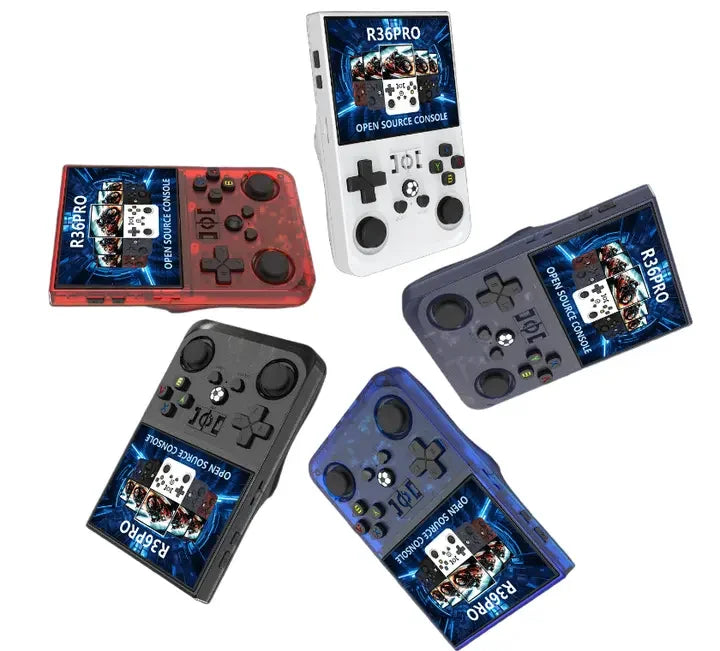 R36 Pro Retro Game Console Portatile  640×480 con Memoria da 64GB o 128GB, Uscita TV e Supporto per Giochi Arcade Classici