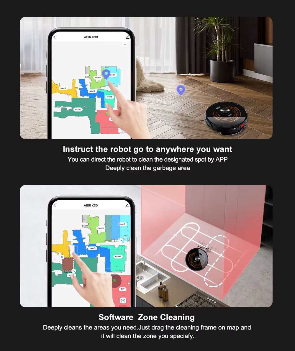 Smart Life Tuya – Robot aspirapolvere con app intelligente e telecomando