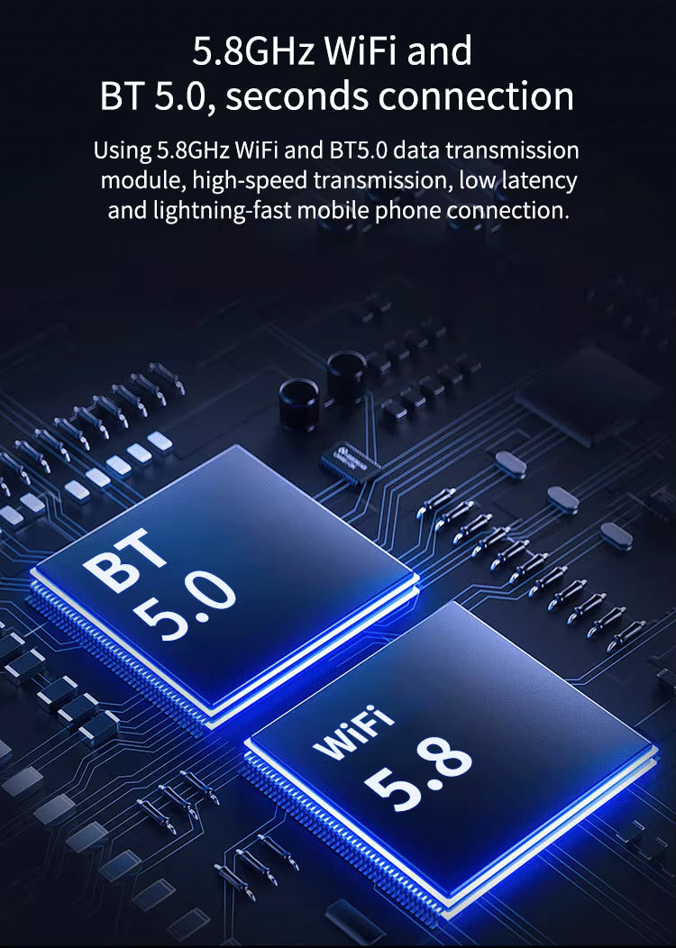 Mini Wireless Adapter, Small USB CarPlay and Android Auto Dongle ODM Converter for Apple iOS and Android Devices