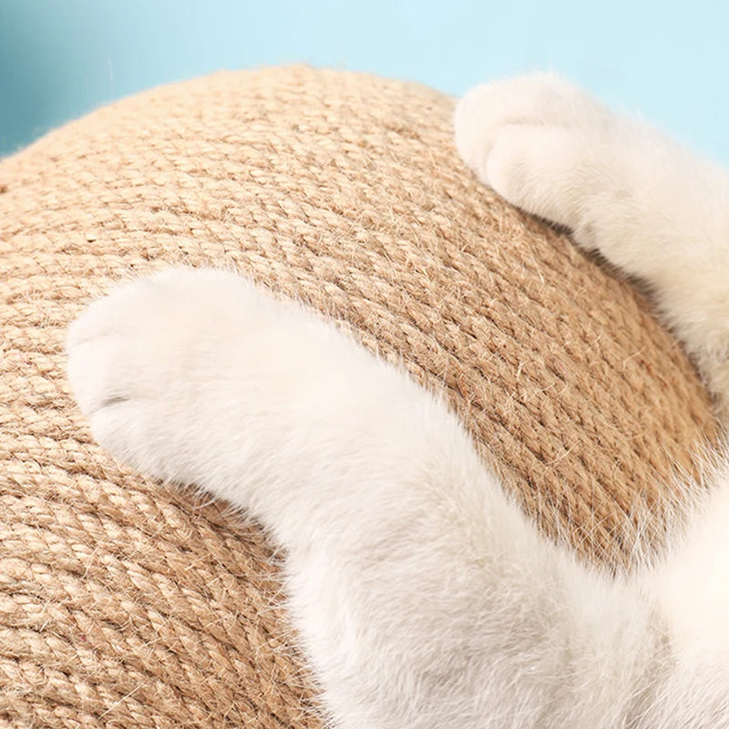 Cat Scratching Ball Sisal Rope Toy Board for Kittens, Grinding Paws, Wear-Resistant Cat Scratcher, Pet Furniture Supplies
