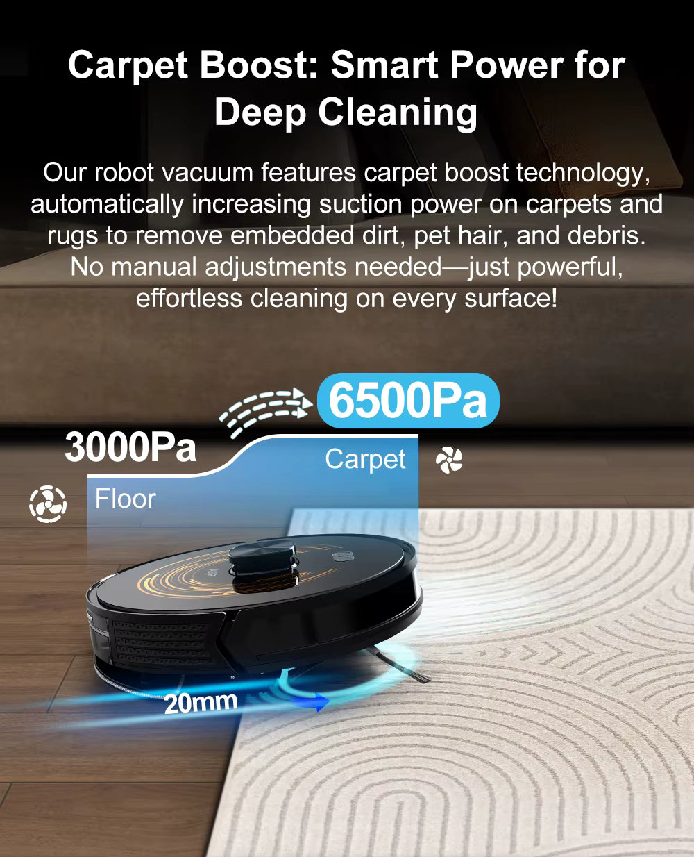 Smart Life Tuya – Robot aspirapolvere con app intelligente e telecomando