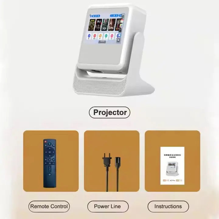 Proiettore doppio YDH-C3 – 30-180 pollici, 1080P, supporto 4K, Android 9, 2.4G/5G WiFi6, business e istruzione, 800 lumen