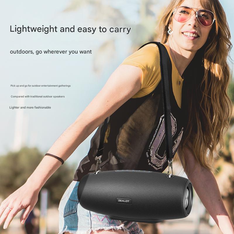 Altoparlante portatile per esterni: suono wireless da 60 W, bassi profondi, impermeabile IPX6, altoparlante potente per feste in campeggio