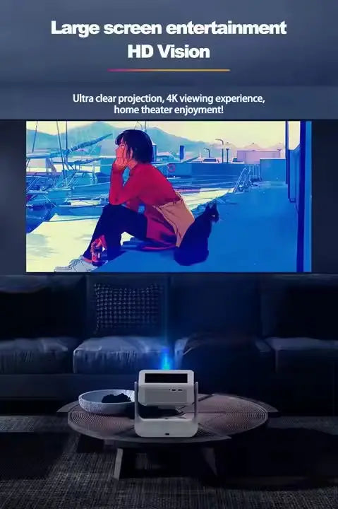 Proiettore doppio YDH-C3 – 30-180 pollici, 1080P, supporto 4K, Android 9, 2.4G/5G WiFi6, business e istruzione, 800 lumen