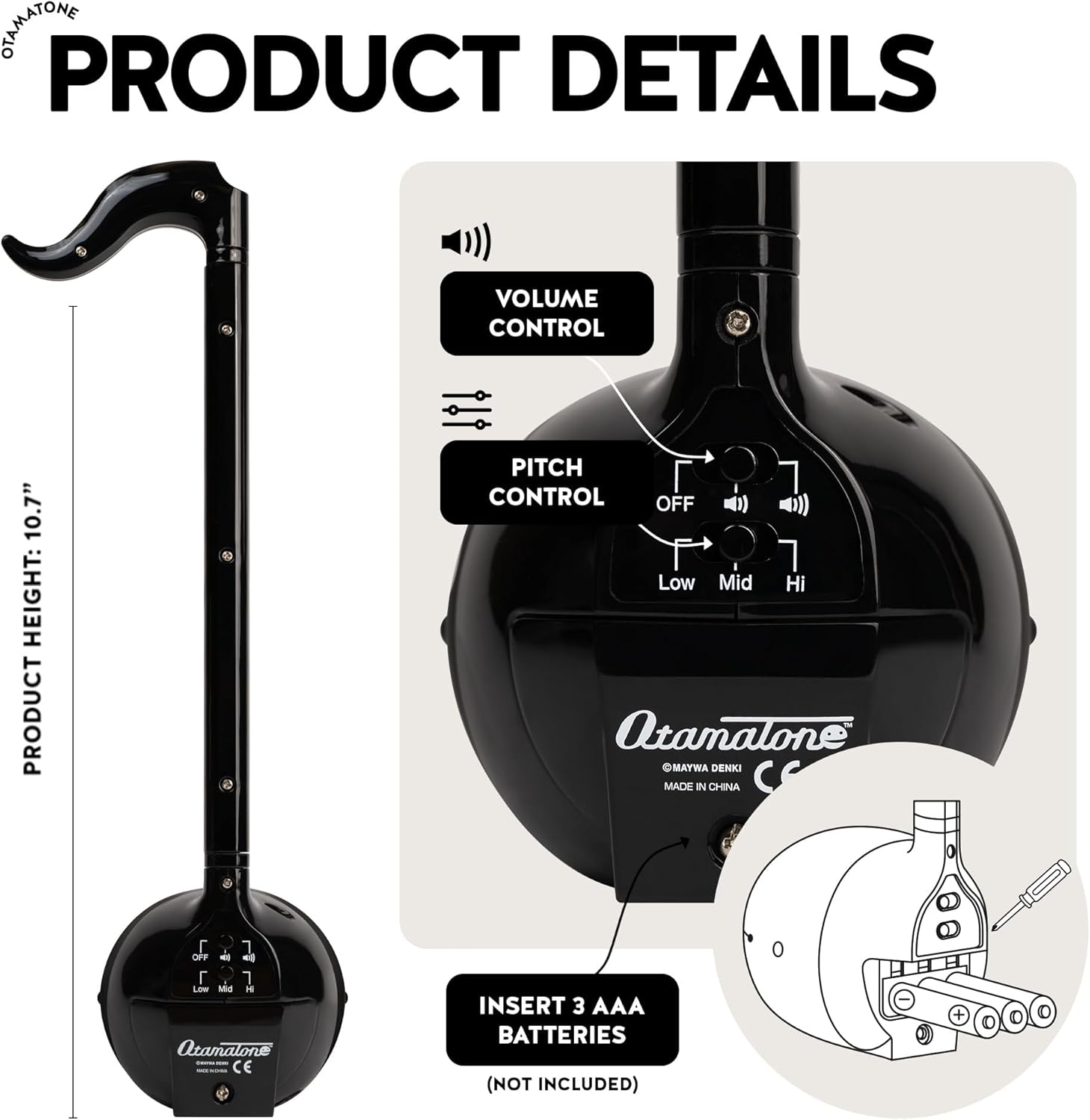 Girino musicale – Strumento giocattolo elettronico giapponese Otamatone