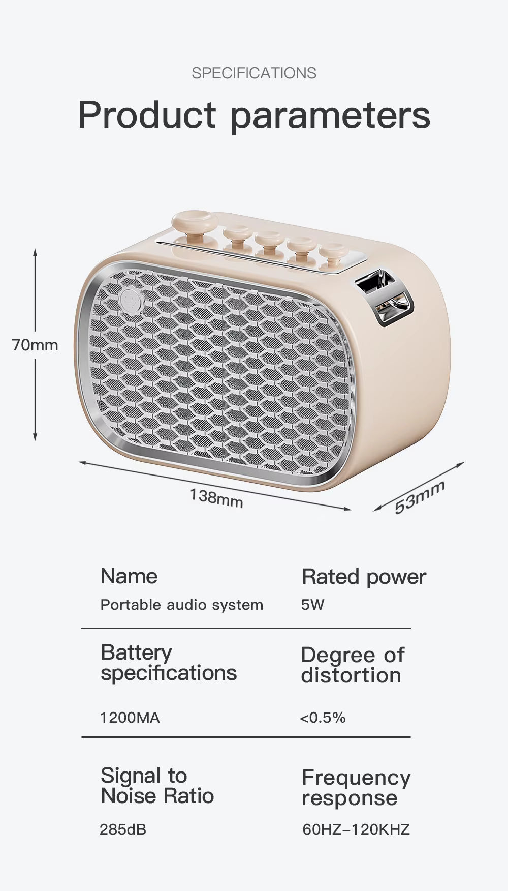 Blueteck Sleep Speakers – Altoparlante Bluetooth multifunzione per computer e telefoni cellulari, design di nuovo stile