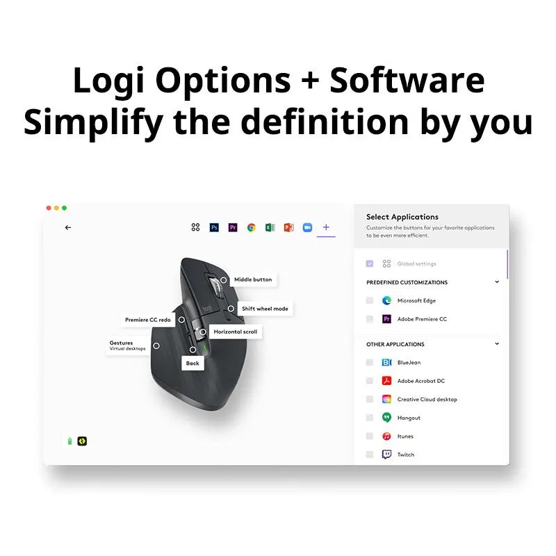 Mouse wireless Logitech – Mouse ergonomico Bluetooth MX Master 3S con controllo multi-dispositivo e flusso di lavoro multi-schermo per laptop e desktop
