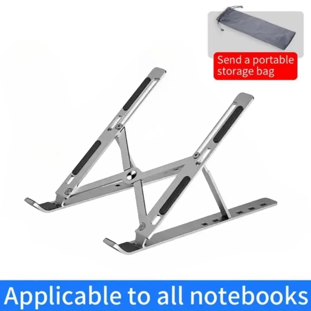 Supporto portatile in alluminio per laptop - Supporto pieghevole per notebook per MacBook, PC e altro