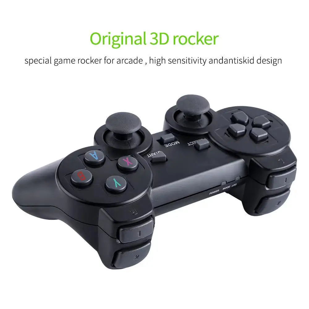 Retro Game Stick – Console wireless 2.4G, uscita 4K, oltre 20.000 giochi, 64 GB, emulatore Plug &amp; Play per GBA/FC/PS1/MD/Dendy