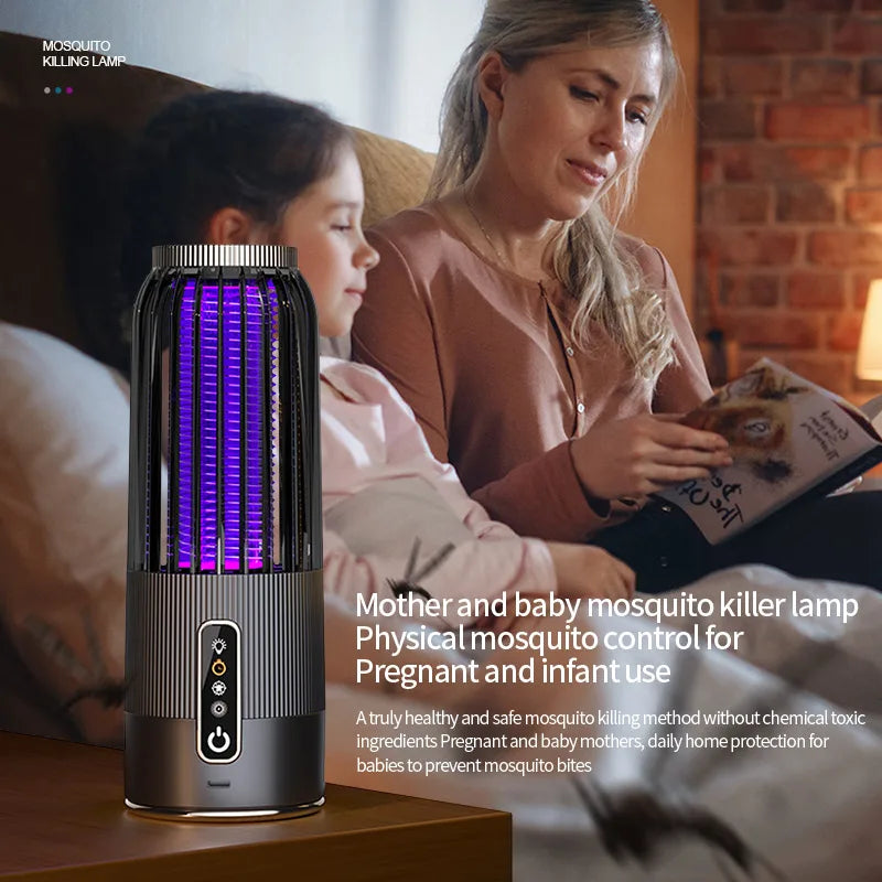 Xiaomi Mosquito Lamp Powerful Electric Killer with Solar USB Charging, Timing Function, Safe Repellent for Infants, Pregnant Women and Outdoor Use
