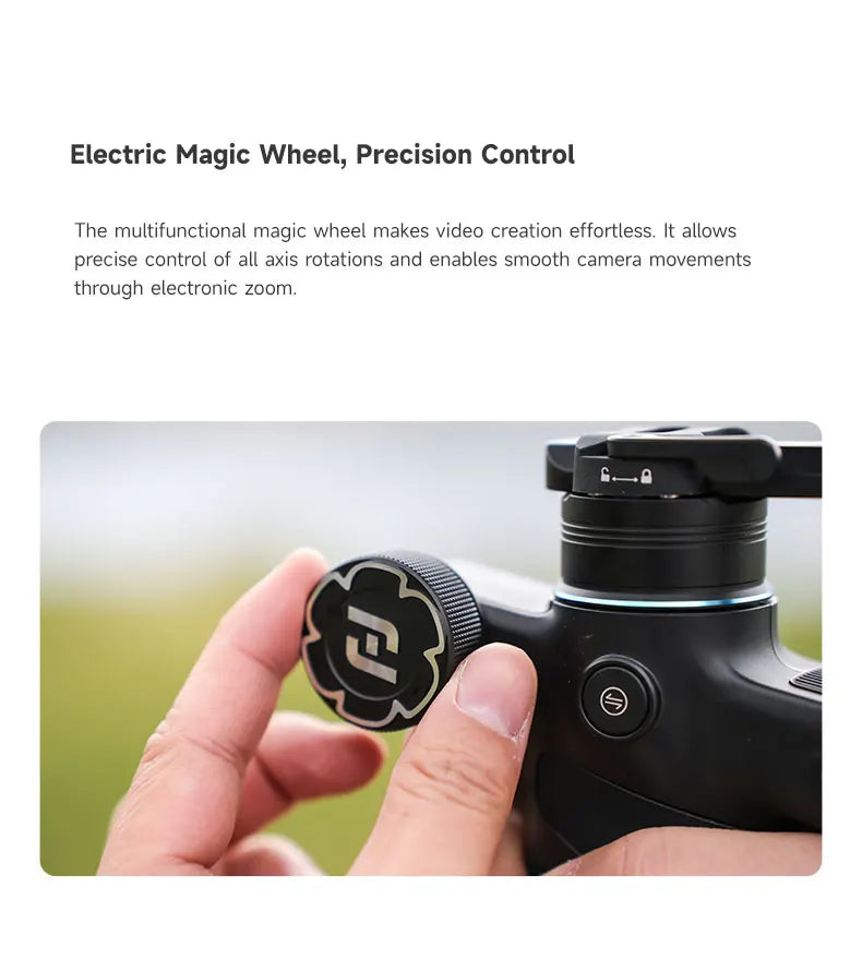 FeiyuTech Stabilizer Mini – Gimbal per smartphone a 3 assi con tracciamento AI, modulo intelligente integrato per fotocamere Mini 3 e Mini 3 Pro