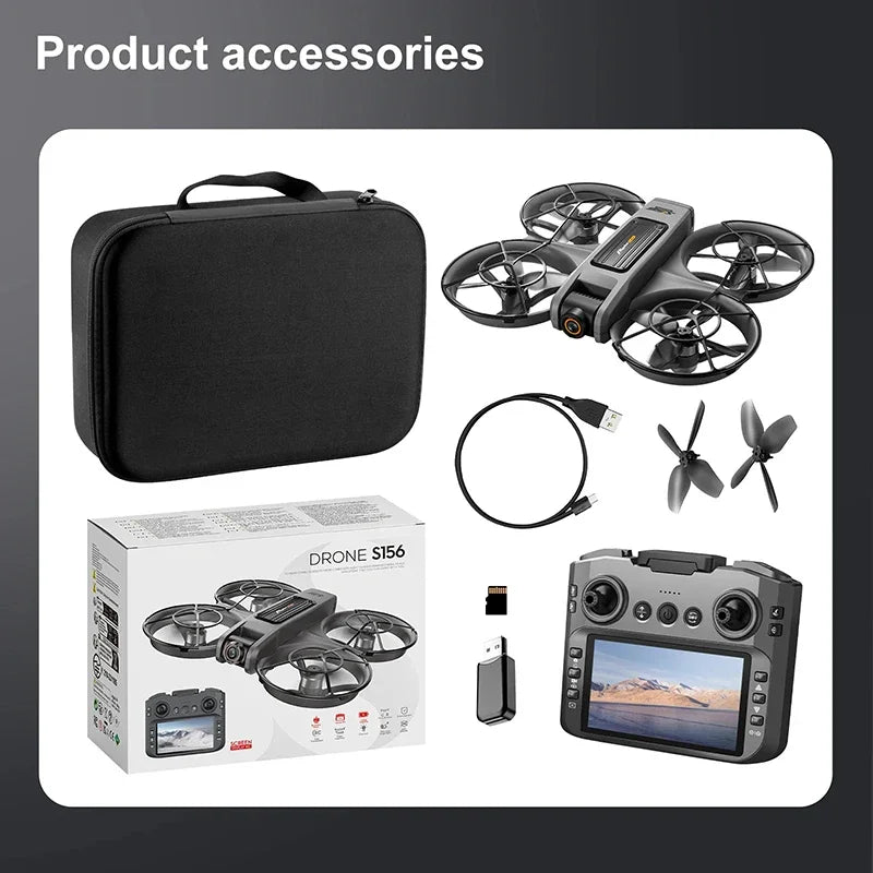 Drone Xiaomi S156 – Telecamera professionale 8K, FPV WiFi 5G, telecomando con schermo, quadricottero per evitare gli ostacoli