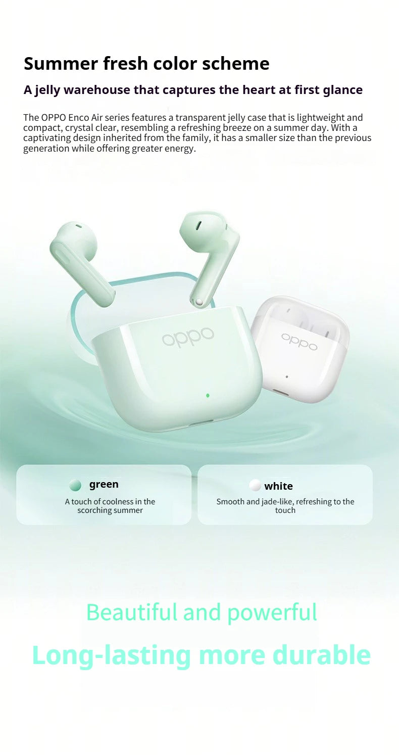 OPPO Enco Air4 – Earphones Wireless Bluetooth 5.4, AI Noise Reduction, IP55 Waterproof, Low Latency, New Sound Version