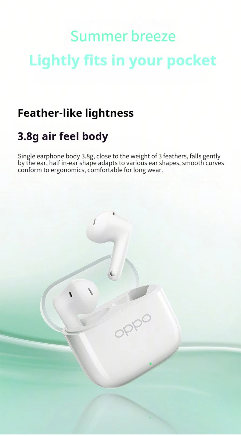 OPPO Enco Air4 – Earphones Wireless Bluetooth 5.4, AI Noise Reduction, IP55 Waterproof, Low Latency, New Sound Version