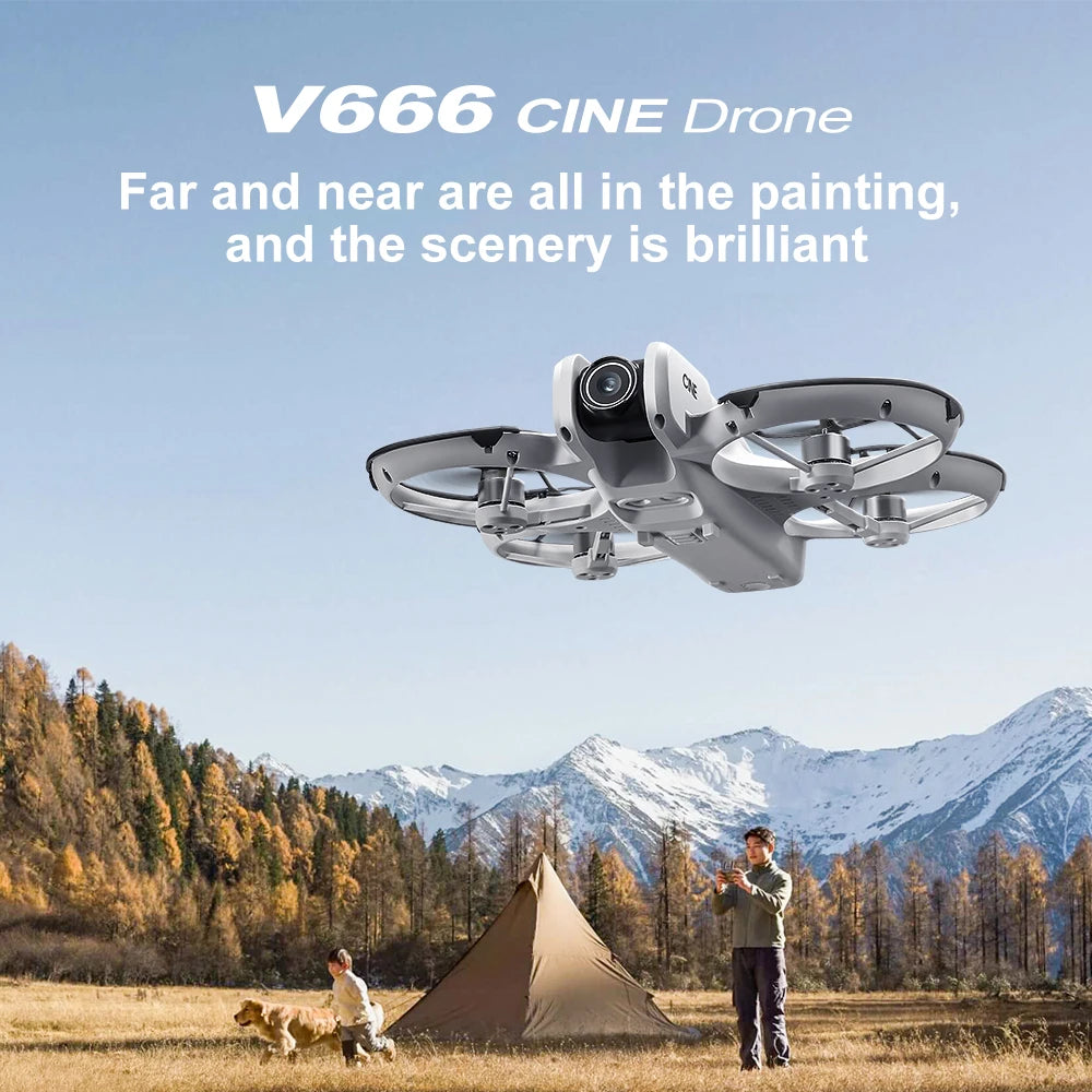Xiaomi Mijia Drone – MINI V666 Quadricottero con telecamera 4K/8K, WiFi 5G, evitamento ostacoli, motori brushless, mantenimento dell'altitudine, modalità senza testa, drone professionale RC
