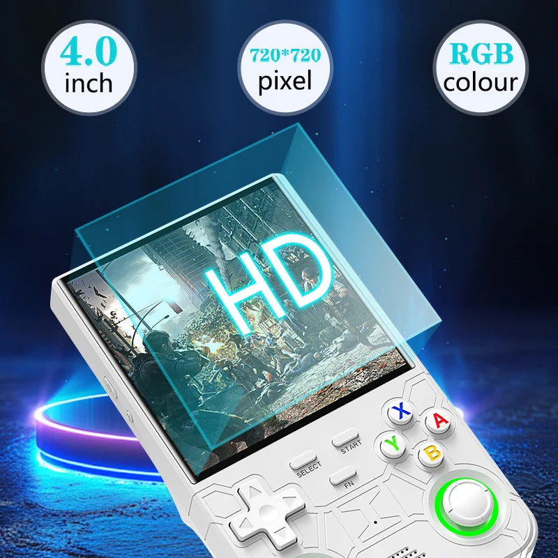 Console R36 – Ultra Retro Handheld, display da 4,0", sistema Linux open source, 128 GB di spazio di archiviazione, lettore di videogiochi portatile