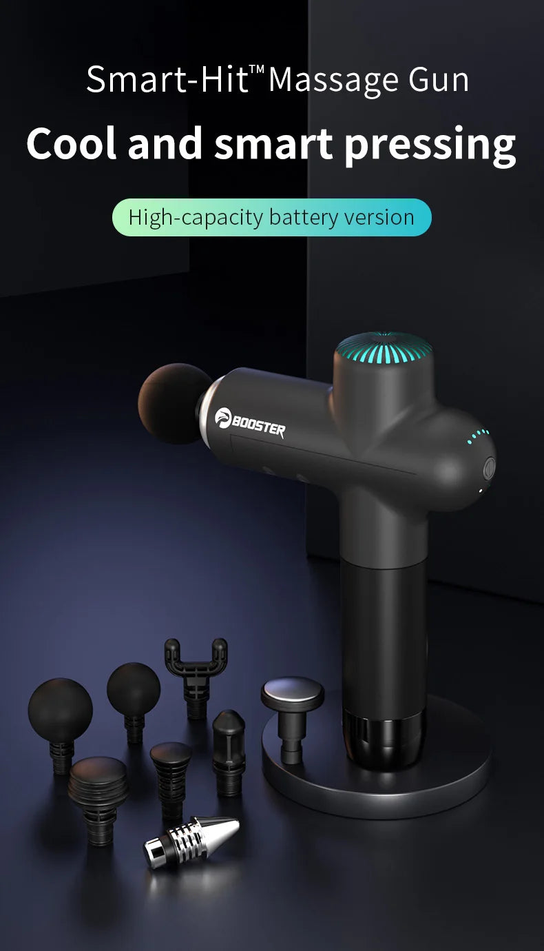 Pistola Massaggiante Booster Lightsaber - Massaggiatore a Percussione Smart-Hit per Recupero Muscolare Profondo