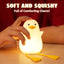 Duoduo Duck – Simpatica luce notturna con controllo touch, lampada ricaricabile per camera da letto e soggiorno